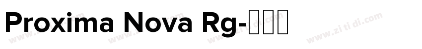 Proxima Nova Rg字体转换